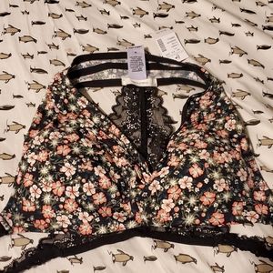 Flowered Maurices Bralette